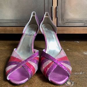 Multi-Color Pink/Purple Heels